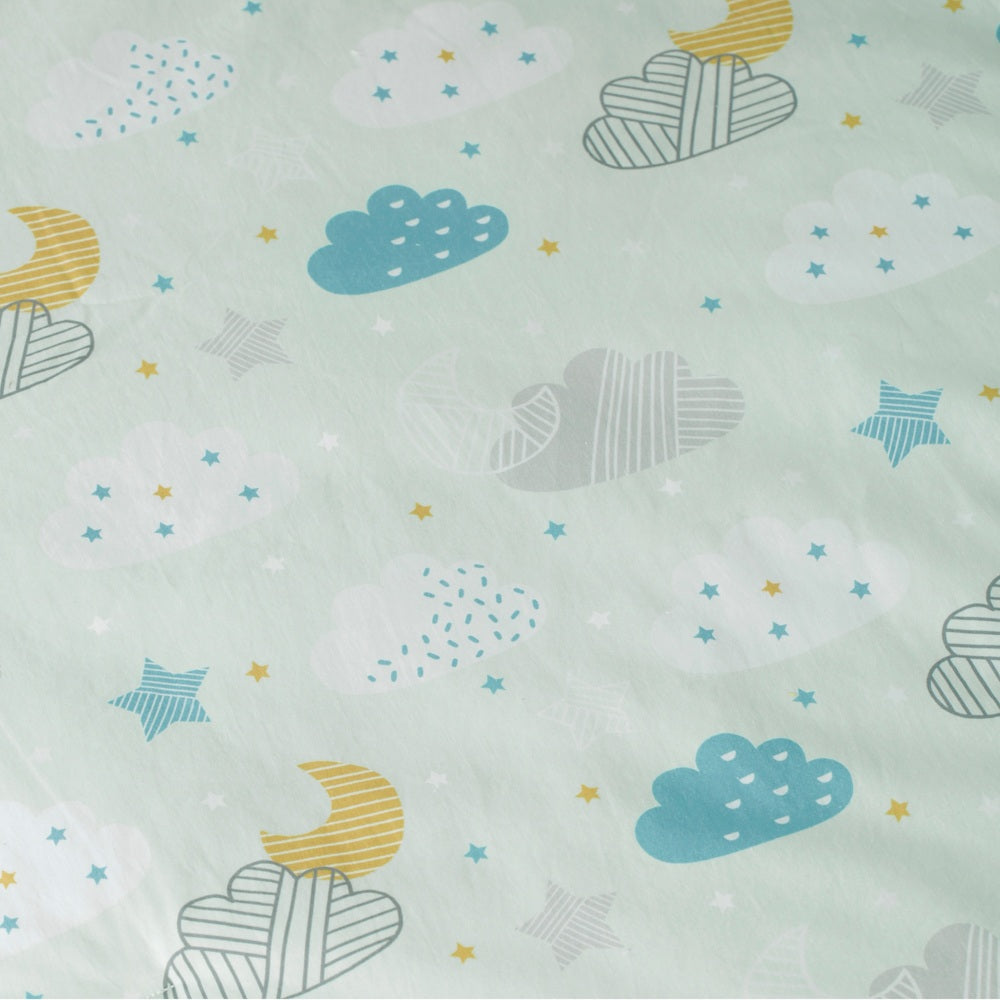 Cuddleco Spring Skies 4 Piece Cot Bed Bedding Set
