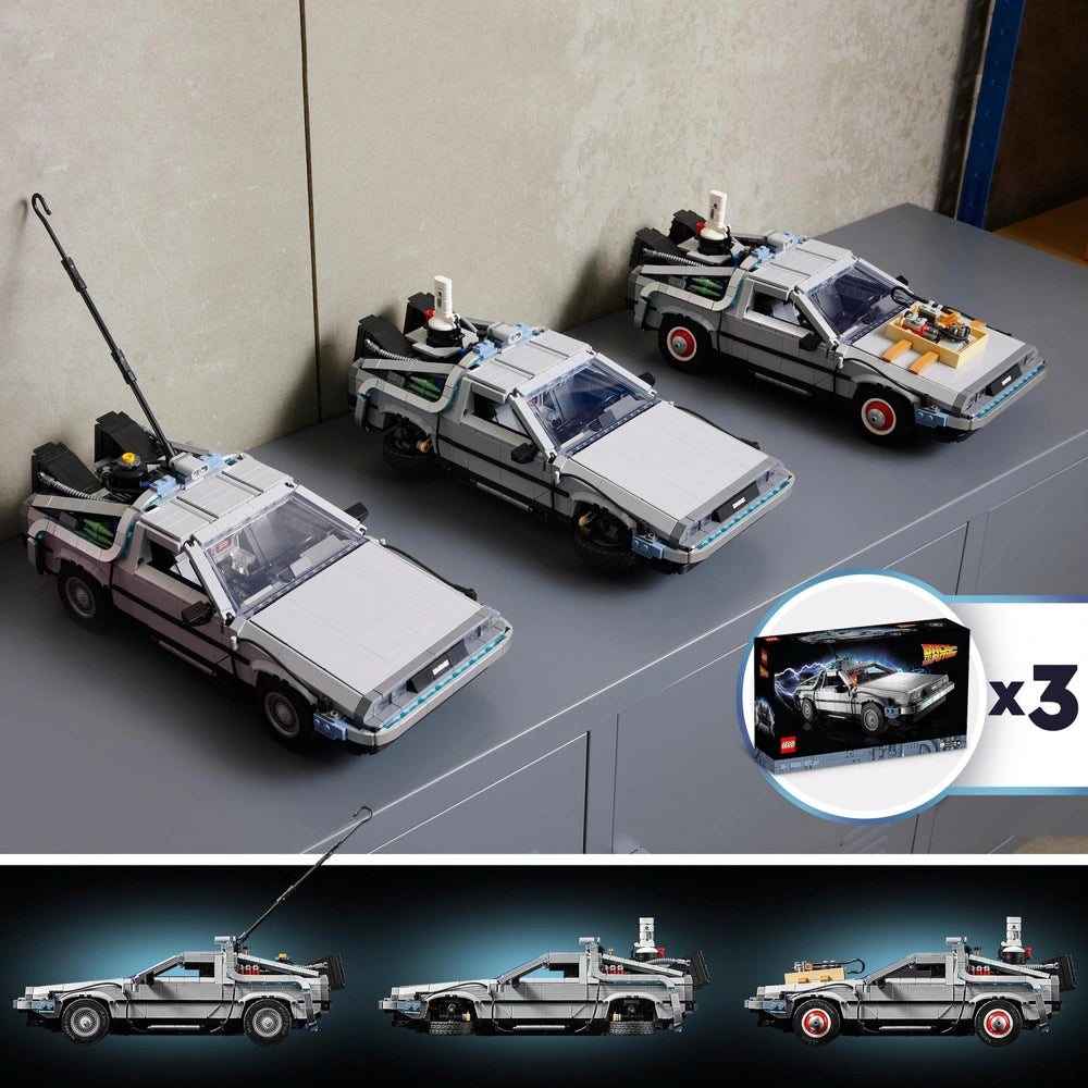 Lego Icons 10300 Back To The Future Time Machine Delorean Car Set
