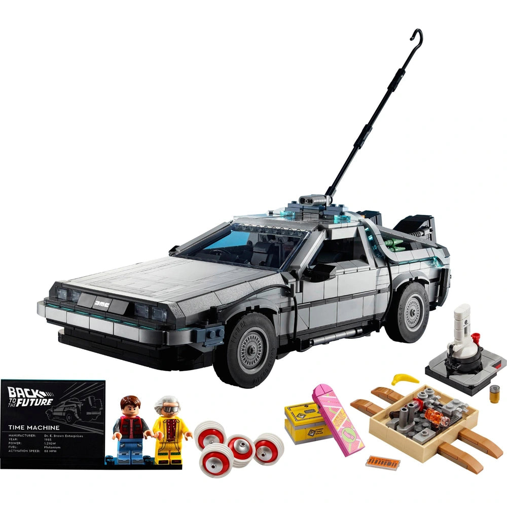 Lego Icons 10300 Back To The Future Time Machine Delorean Car Set