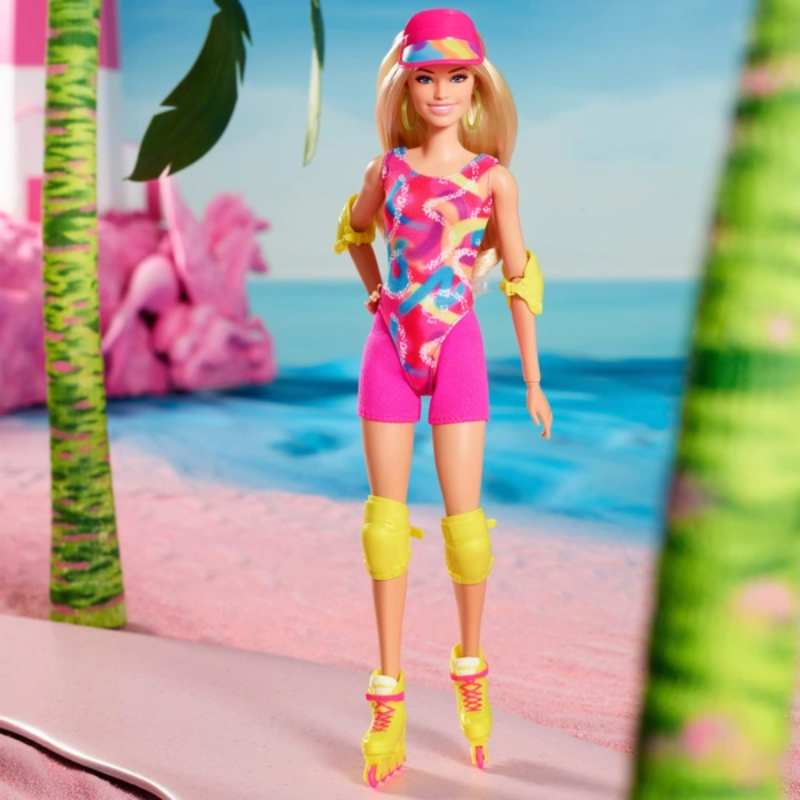 Barbie The Movie Neon Roller Skating Doll