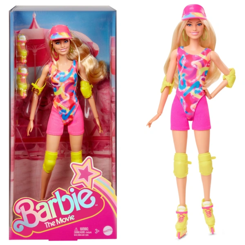 Barbie The Movie Neon Roller Skating Doll