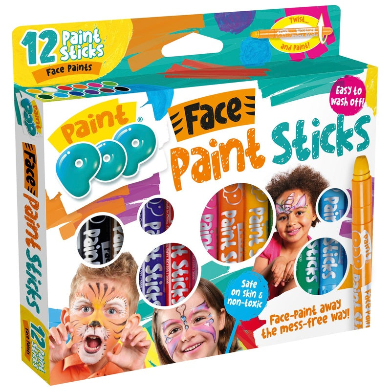 Paint Pop 12 Pack Of Face Paints
