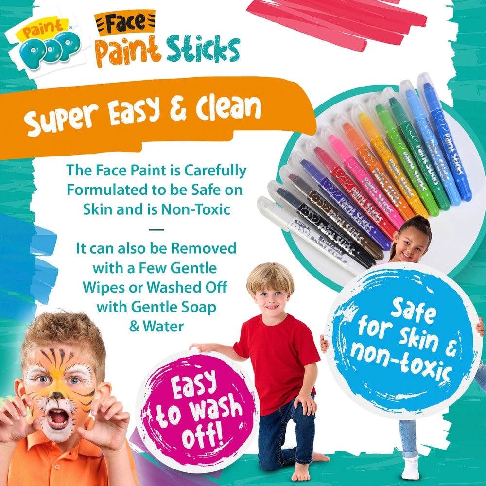 Paint Pop 12 Pack Of Face Paints