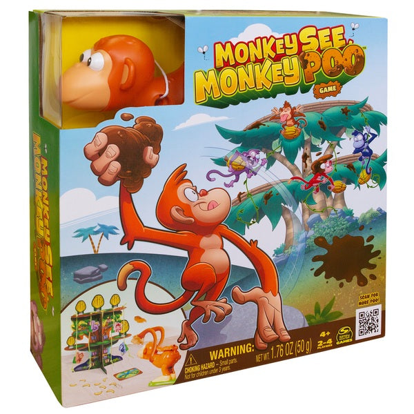 Monkey See Monkey Poo Game For Kids With Fake Poo, Fun Games | Sensory Toys | Family Games | Funny Gifts, For Preschoolers Aged 4 And Up