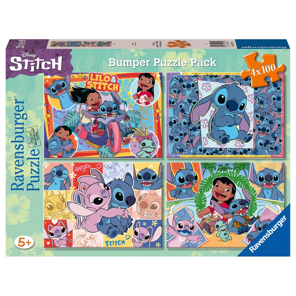 Ravensburger Stitch 4 X 100 Piece Jigsaw Puzzle Bumper Pack