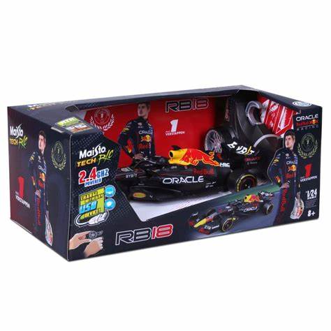 1:24 Oracle Red Bull Rb18 Radio Control F1 Car – Max Verstappen Edition