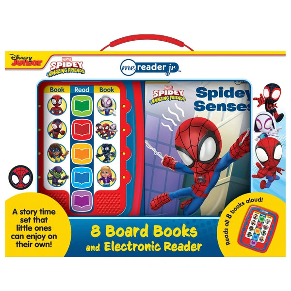 Spidey And His Amazing Friends Electronic Me Reader And 8 Book Interactive Library Set