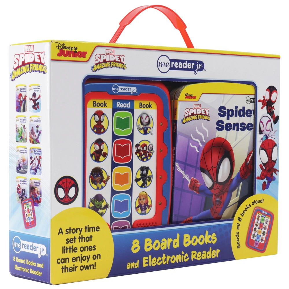 Spidey And His Amazing Friends Electronic Me Reader And 8 Book Interactive Library Set