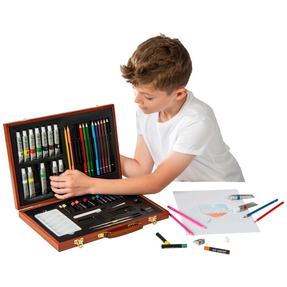 Artist Collection 55 Piece Wooden Art Set