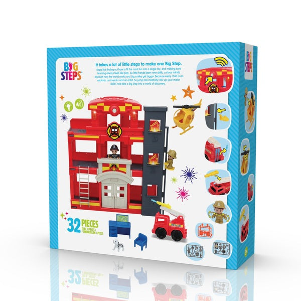 Big Steps Rescue Mission Fire Station Playset