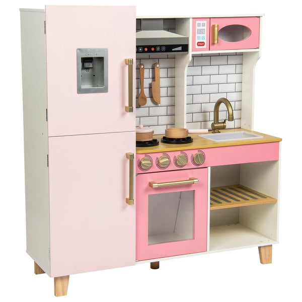 Kitchen Corner Deluxe Pink Wooden Kitchen
