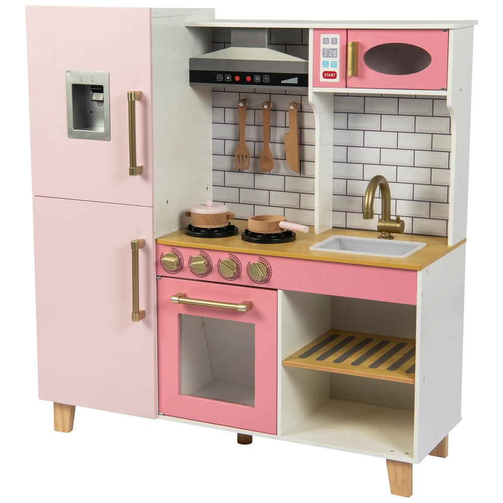 Kitchen Corner Deluxe Pink Wooden Kitchen