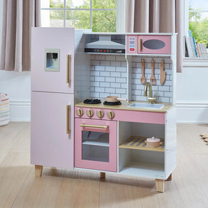 Kitchen Corner Deluxe Pink Wooden Kitchen