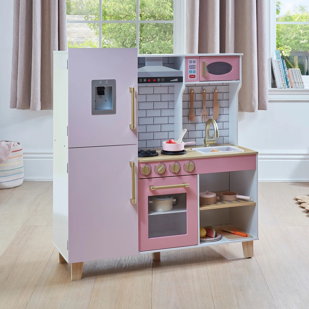 Kitchen Corner Deluxe Pink Wooden Kitchen