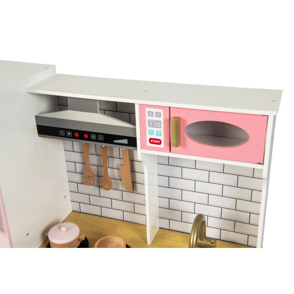 Kitchen Corner Deluxe Pink Wooden Kitchen