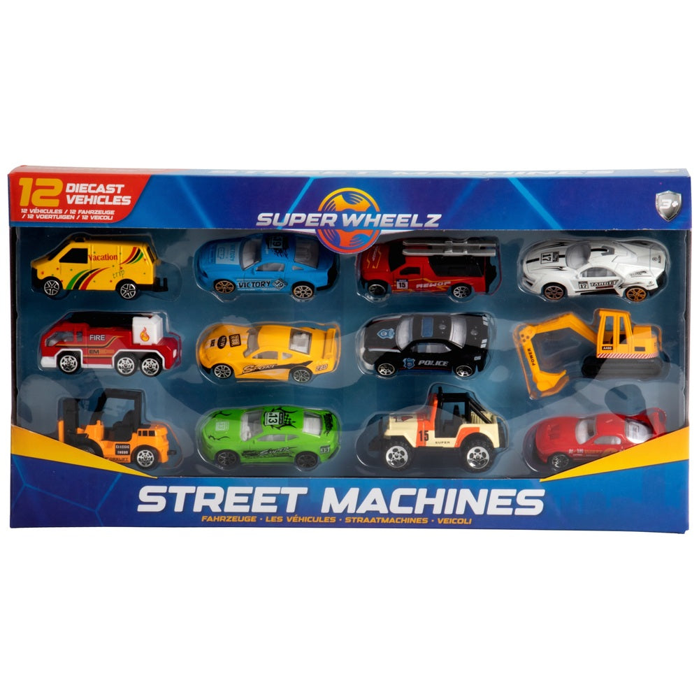 Super Wheelz Street Machines Diecast Vehicle 12 Pack Assortment