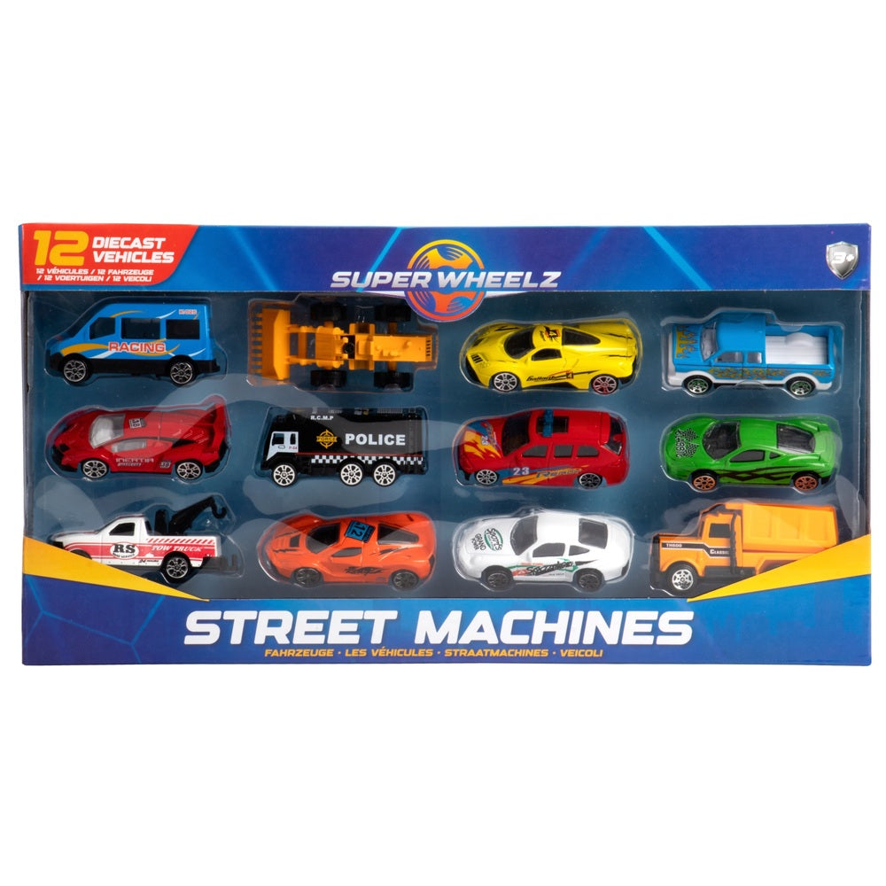 Super Wheelz Street Machines Diecast Vehicle 12 Pack Assortment