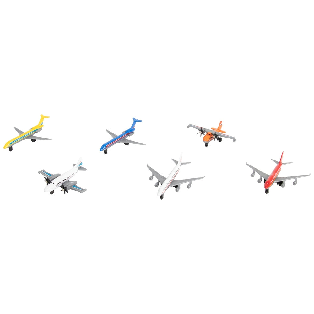 Super Wheelz Diecast Airplane 6 Pack