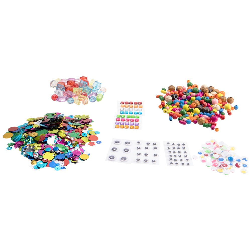 Craft Supplies Deluxe Box 1000+ Pieces
