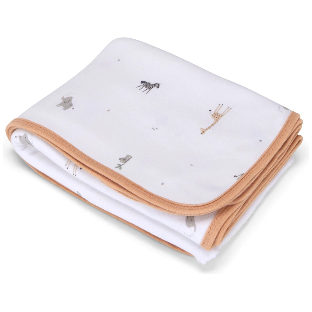 Baby Elegance Cot Bed 4 Piece Bedding Set Safari 140 X 70Cm