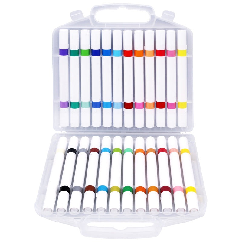 Crafty Co. Dual Tip Acrylic Markers 24 Pack