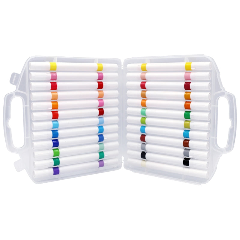 Crafty Co. Dual Tip Acrylic Markers 24 Pack