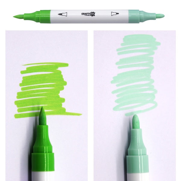 Crafty Co. Dual Tip Acrylic Markers 24 Pack