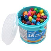 Crafty Co. Washable Markers 36 Piece Tub