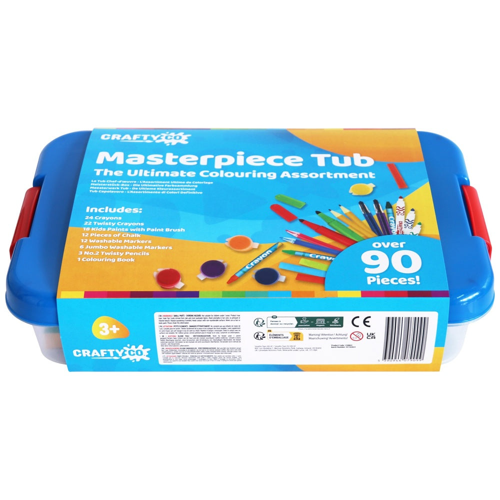 Crafty Co. Masterpiece Tub: The Ultimate Colouring Collection 90 Piece