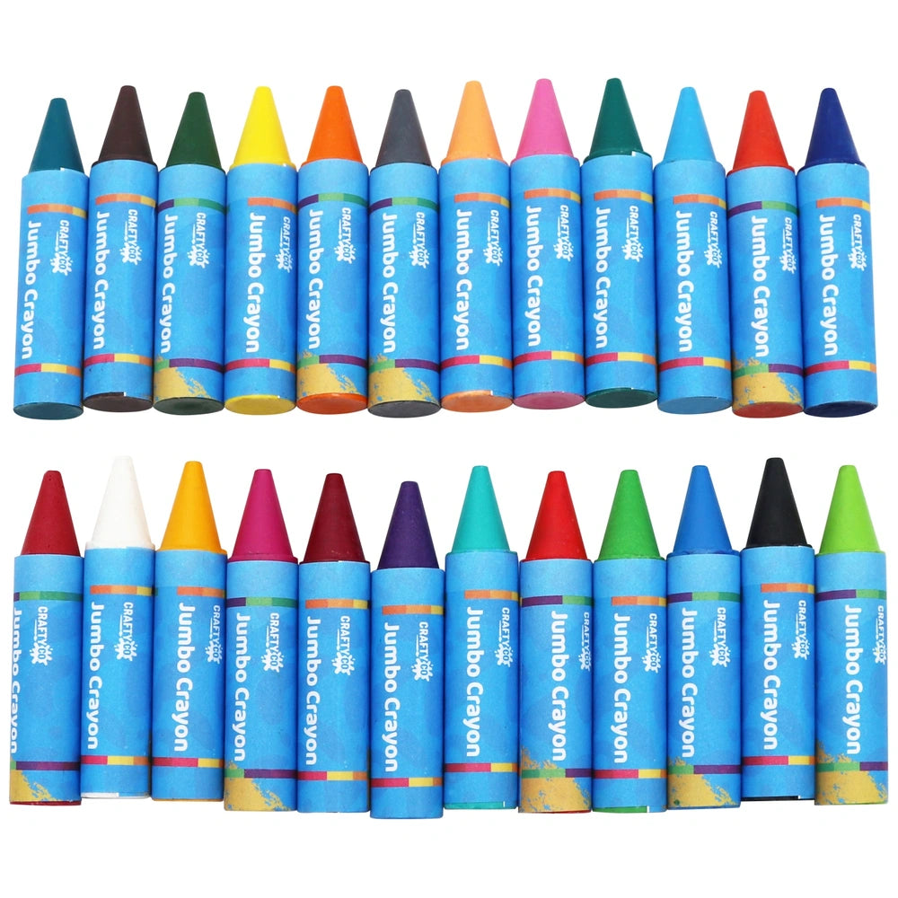 Crafty Co. Jumbo Crayons 24 Pack