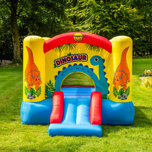 Happy Hop Dinosaur Bouncy Castle With Slide