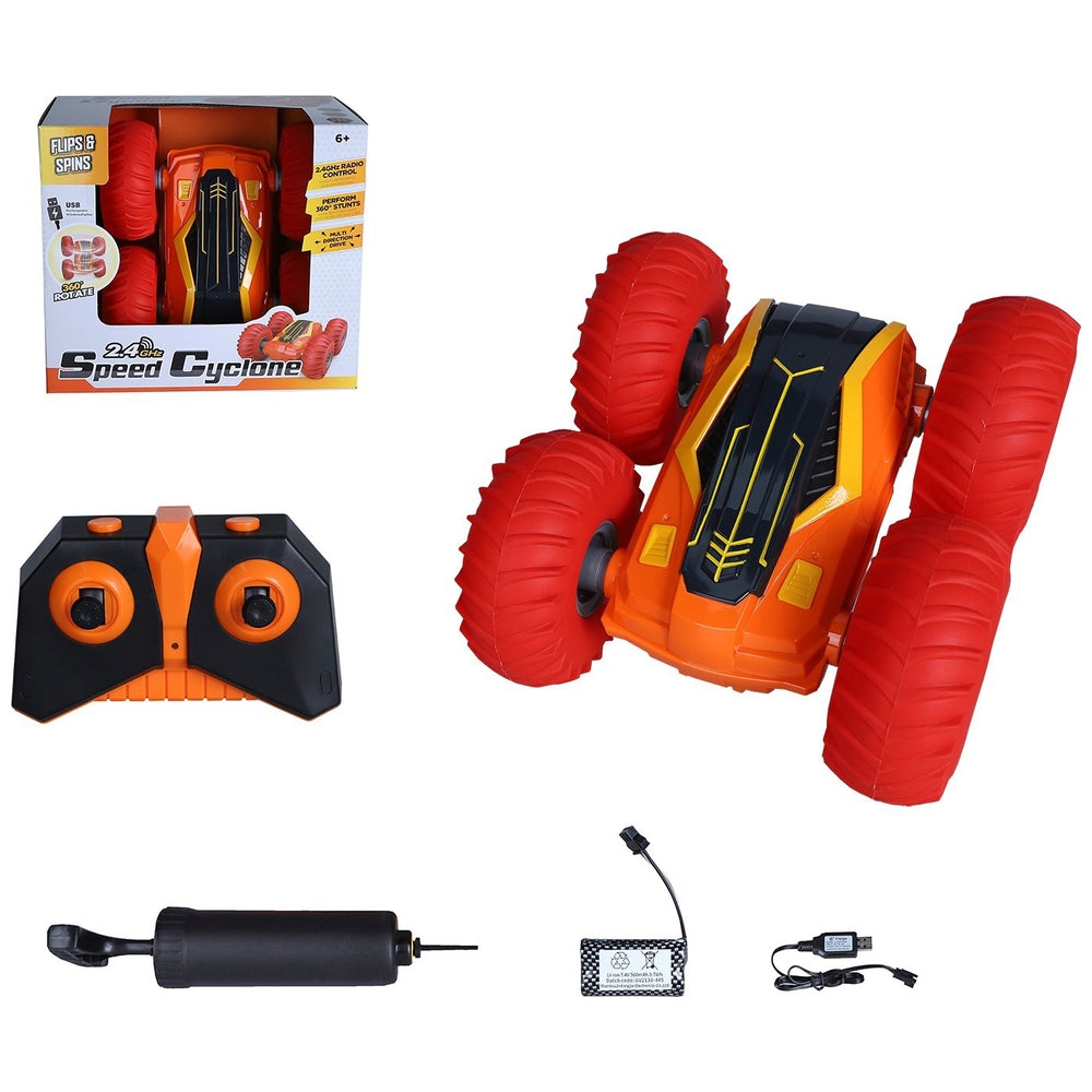 Cyclone Machine Car Speed Cyclone Radio Control Car In Orange And Red