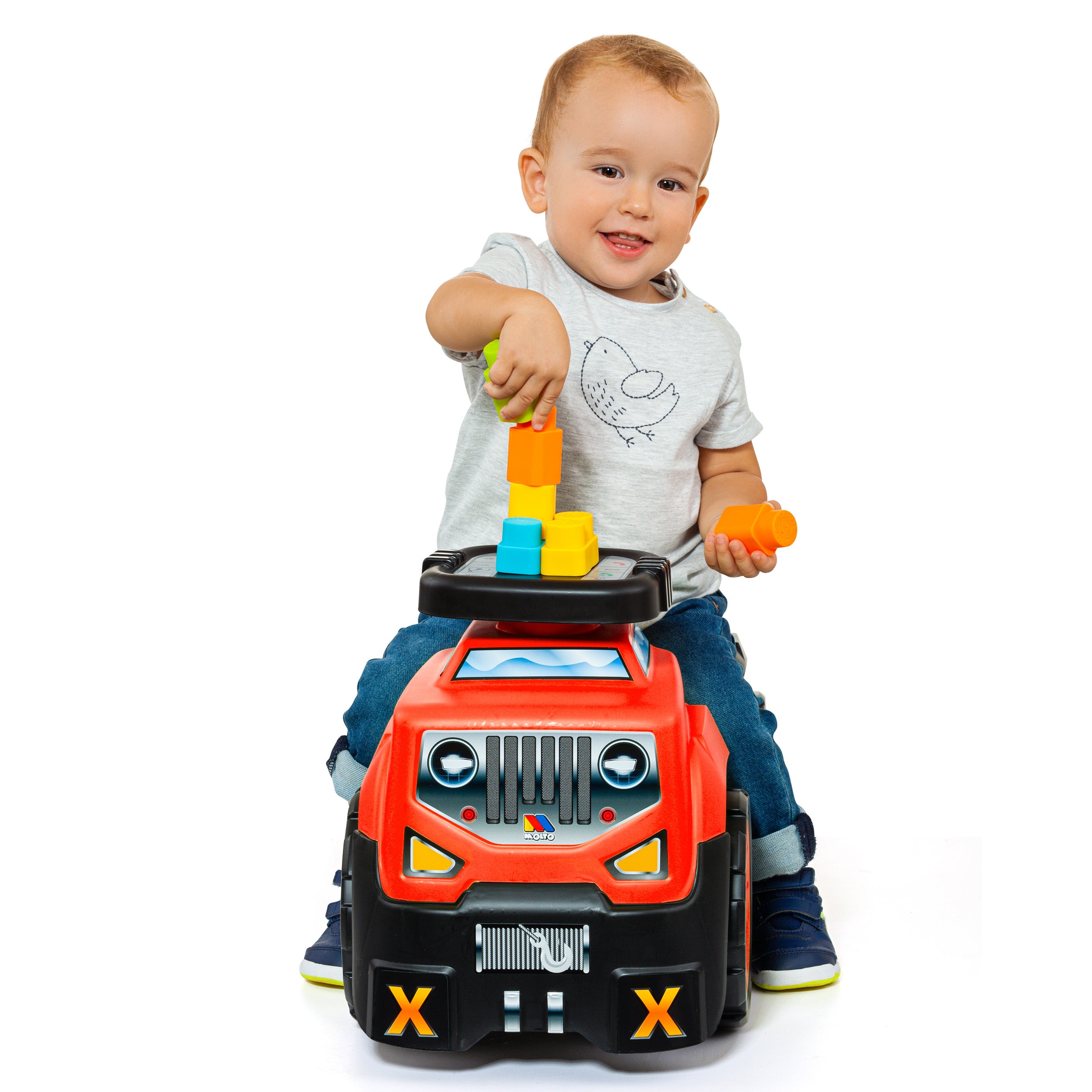 3 In 1 Ride On Suv And Block Set