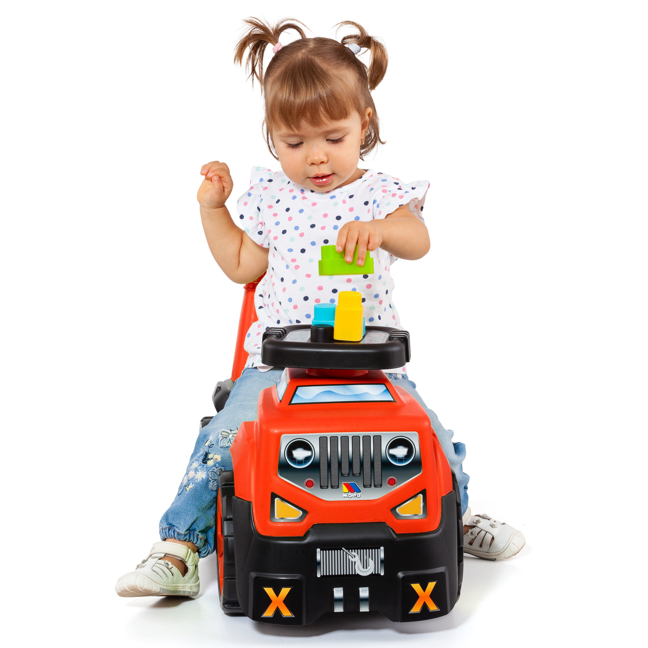 3 In 1 Ride On Suv And Block Set