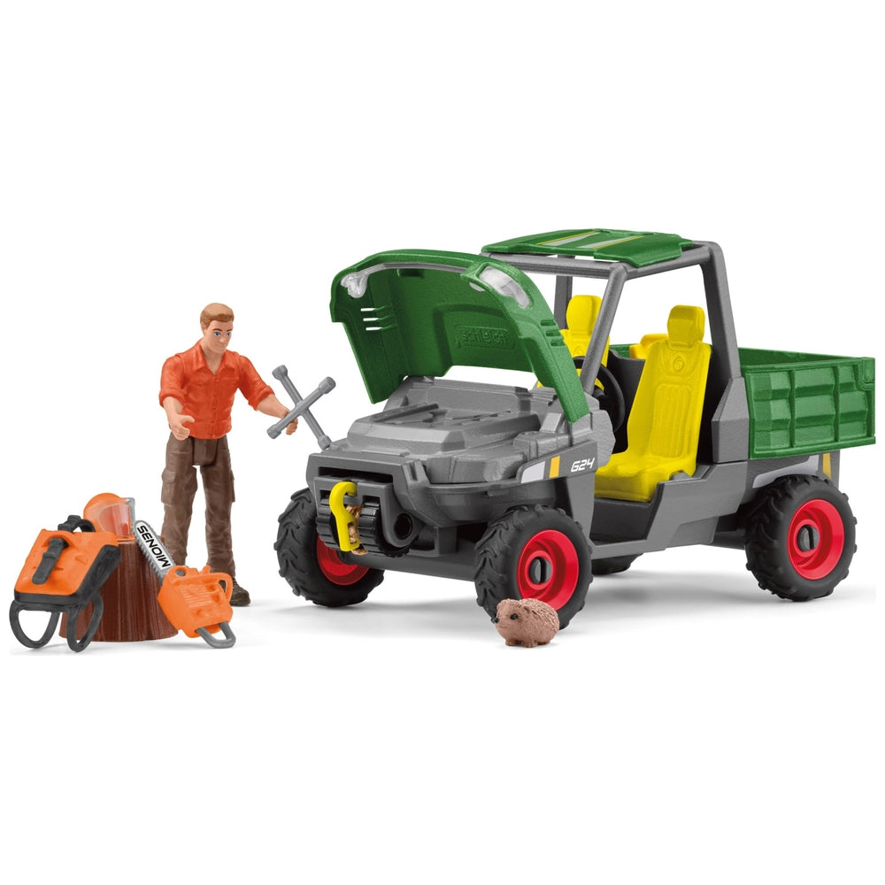 Schleich Farm World 42659 Working In The Forest Set