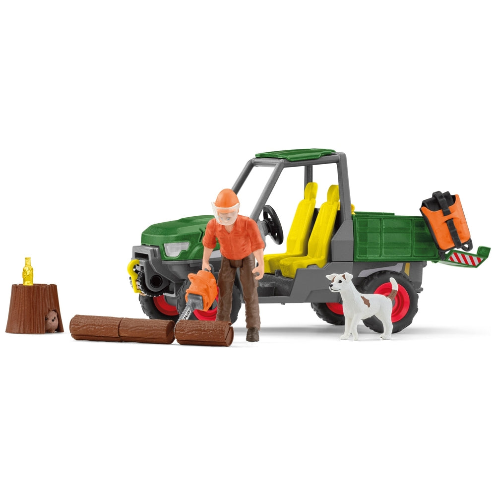 Schleich Farm World 42659 Working In The Forest Set