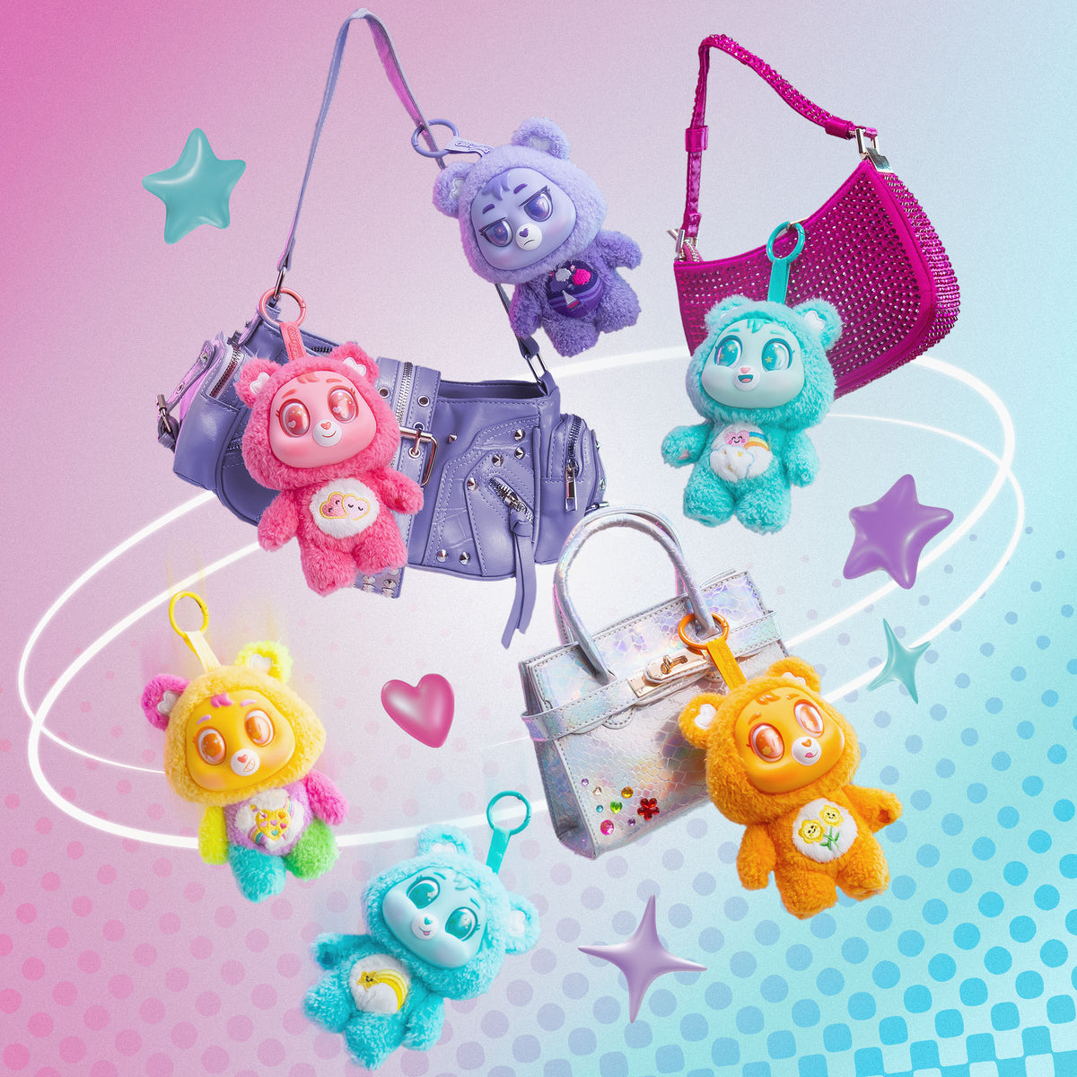 Care Bears Caring Cuties Plush Dangler Assortment