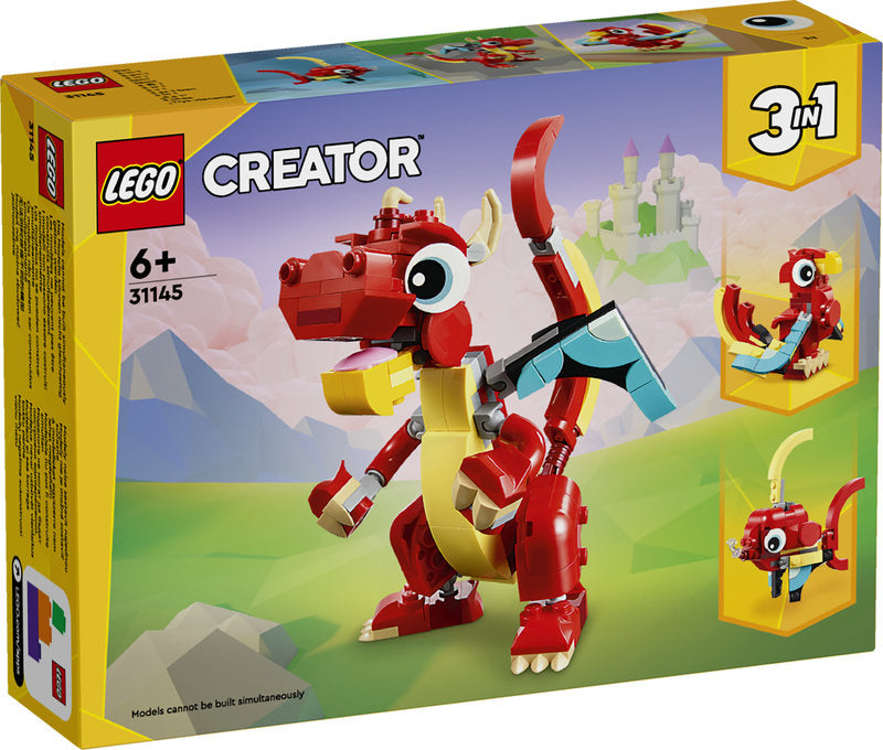 Lego® Creator Red Dragon 3In1 Animal Toy Set 31145