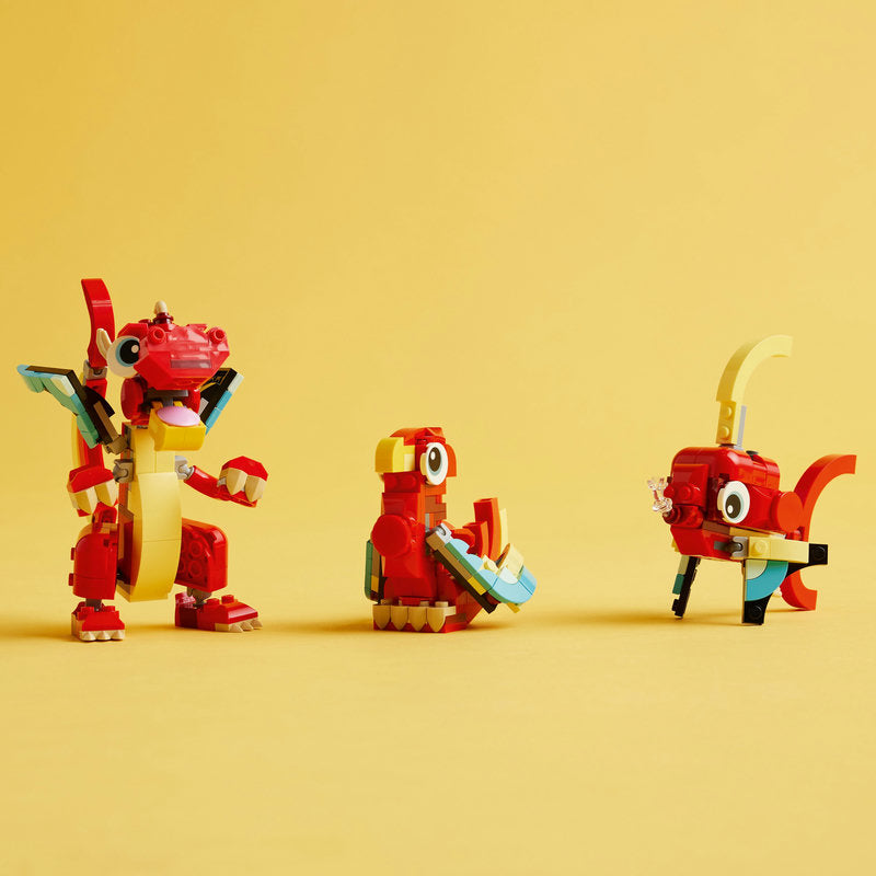Lego® Creator Red Dragon 3In1 Animal Toy Set 31145