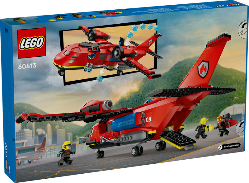 Lego® City Fire Rescue Plane Building Toy Set 60413