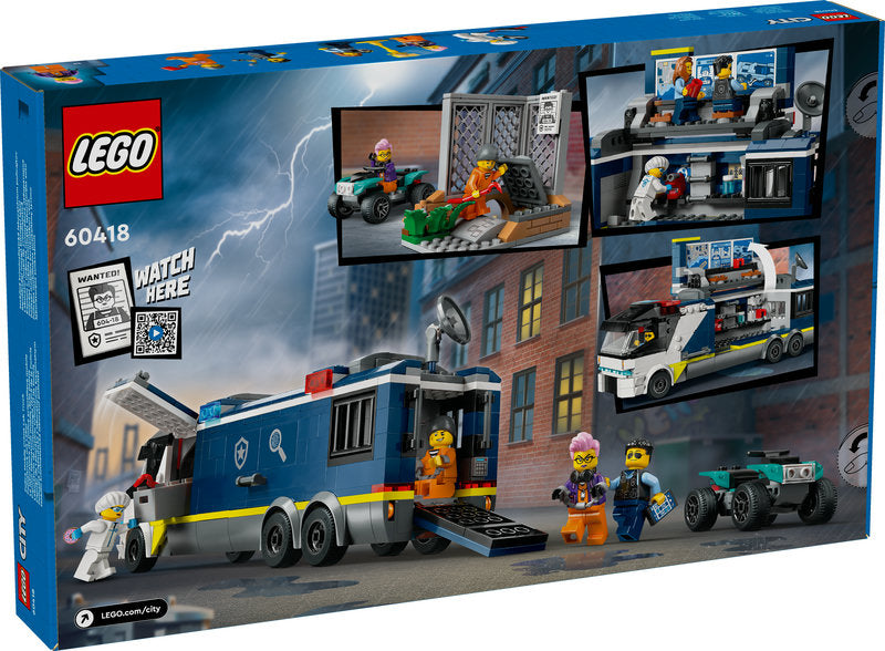 Lego® City Police Mobile Crime Lab Truck Toy 60418