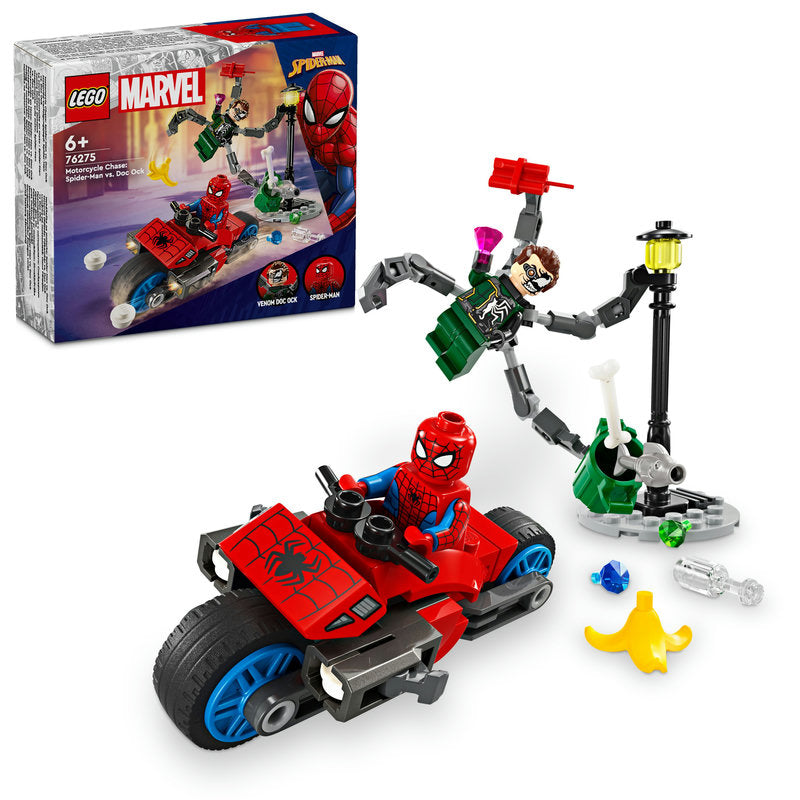 Lego® Marvel Motorcycle Chase: Spider-Man Vs. Doc Ock 76275