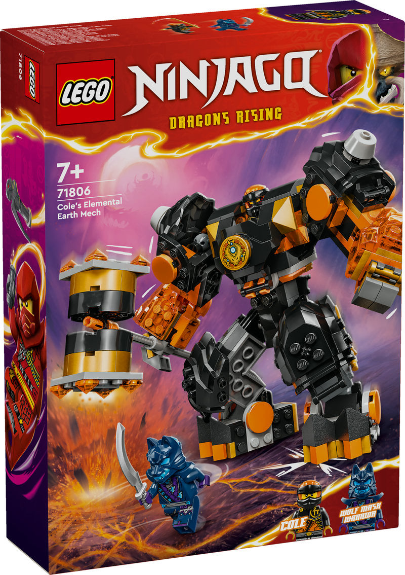 Lego® Ninjago® Cole’s Elemental Earth Mech Toy 71806