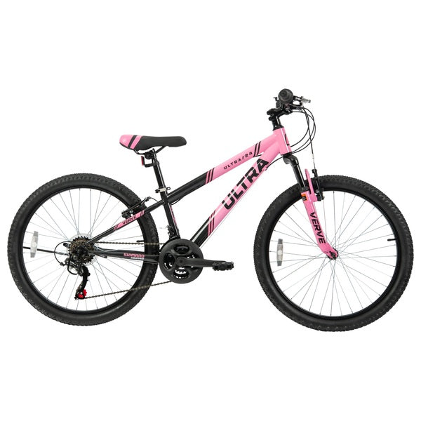 24 Inch Verve Ultra Mountain Bike In Pink And Black