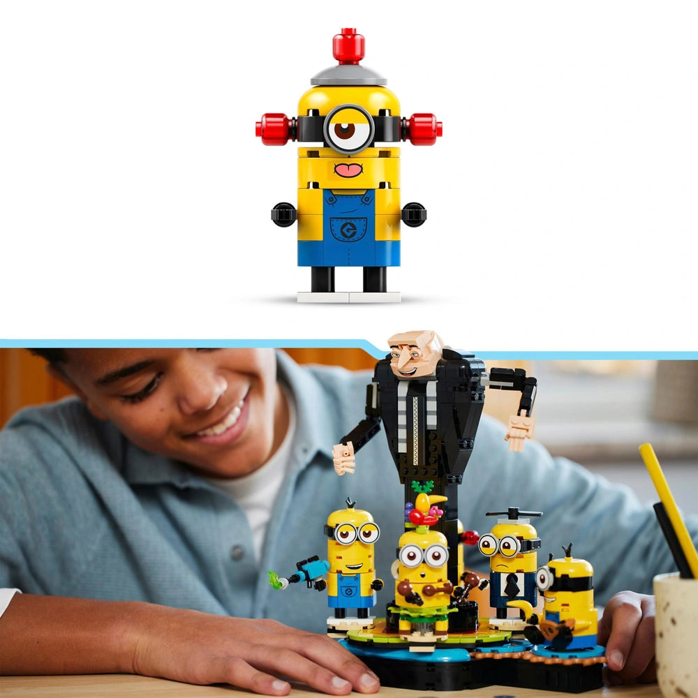 Lego Despicable Me 4 75582 Brick-Built Gru And Minions Set