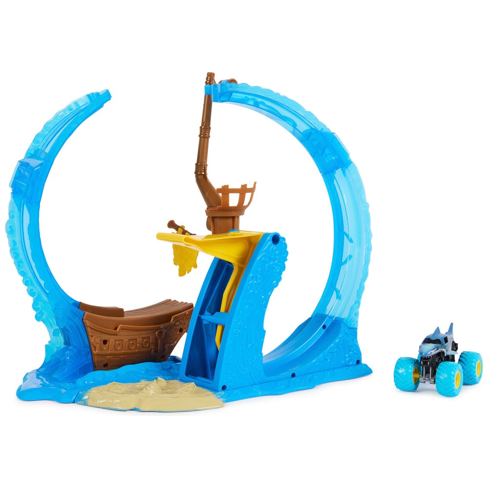 Monster Jam Megalodon Loop Of Doom Stunt Playset