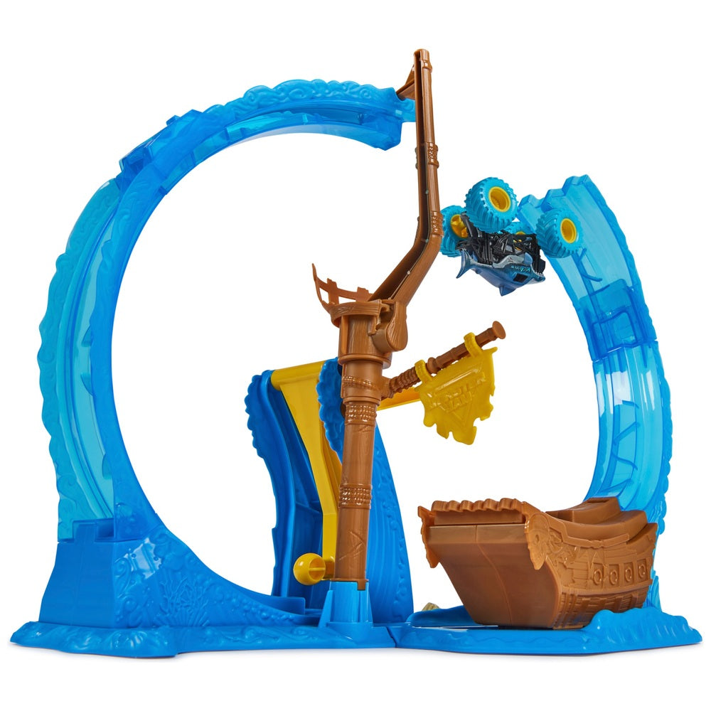 Monster Jam Megalodon Loop Of Doom Stunt Playset