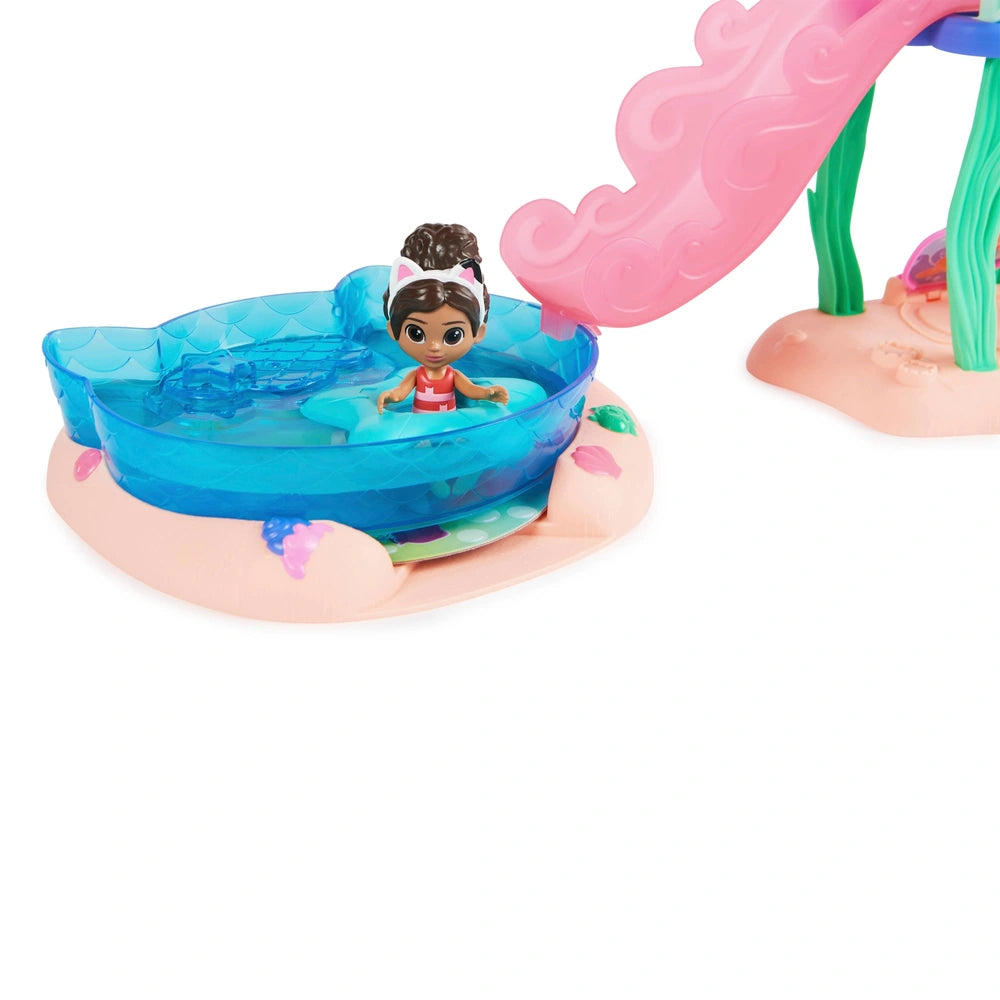 Gabby’s Dollhouse, Purr-Ific Pool Playset With Gabby And Mercat Figures