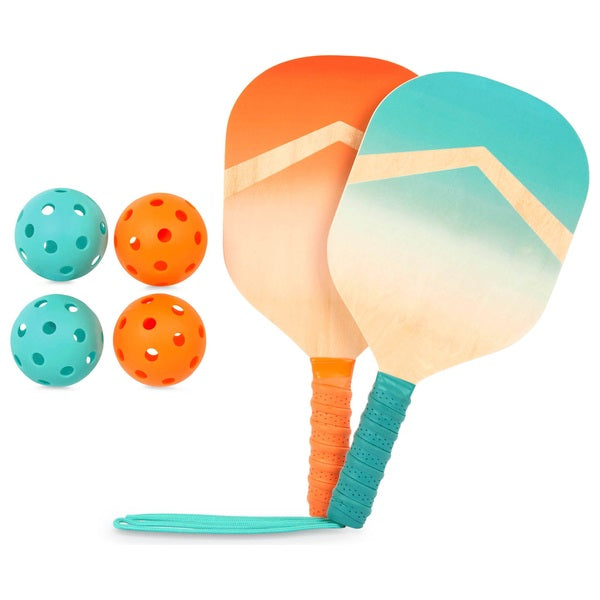 Pickleball Set - 2X Pickleball Paddles & 4X Balls