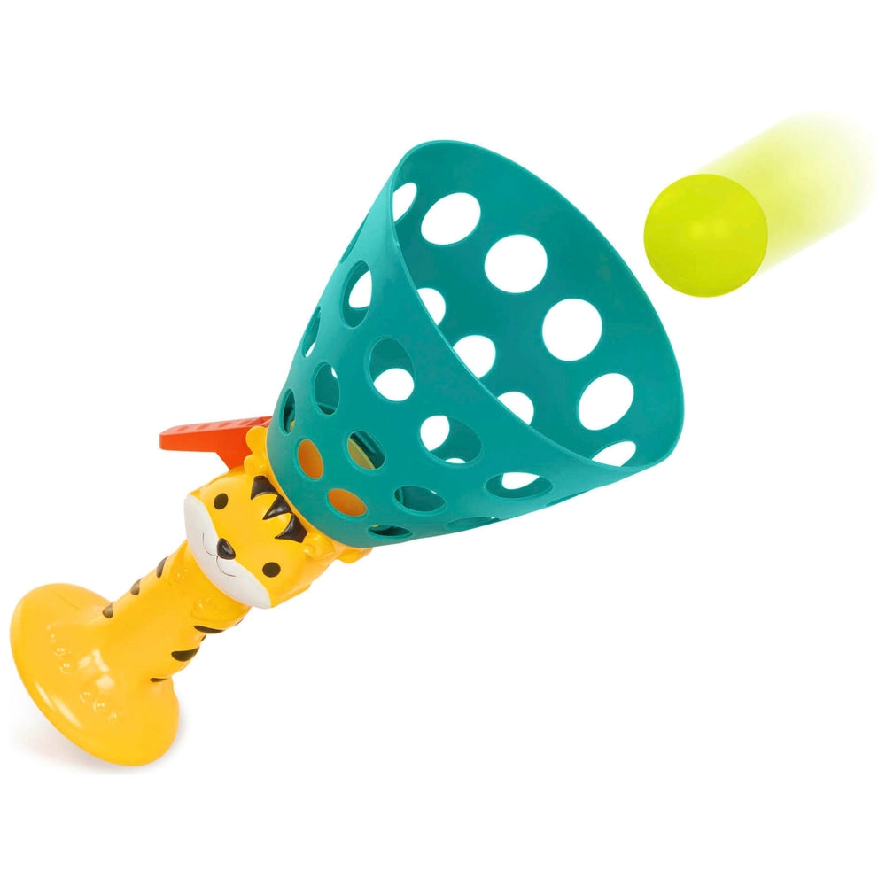 Battat Pop 'N' Launch Tiger Ball Catch Game